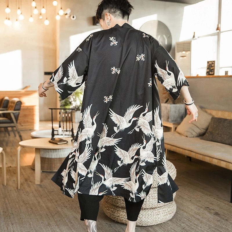 Haori Japanese Jacket - Yukata Haori Men Japanese Kimono Cardigan