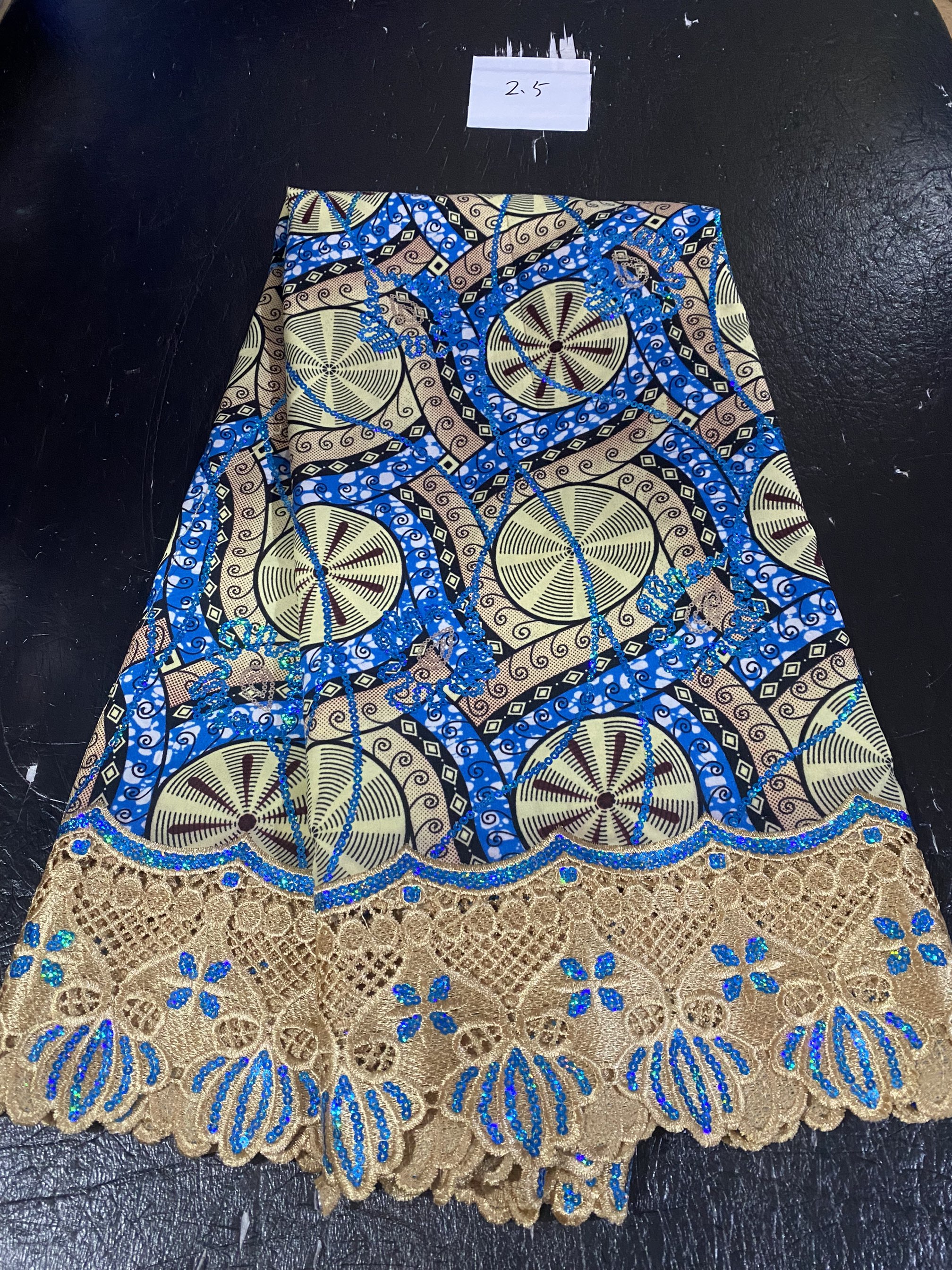 2.5yard African Wax Brocade La – African Ankara Print Bewertung und Preis