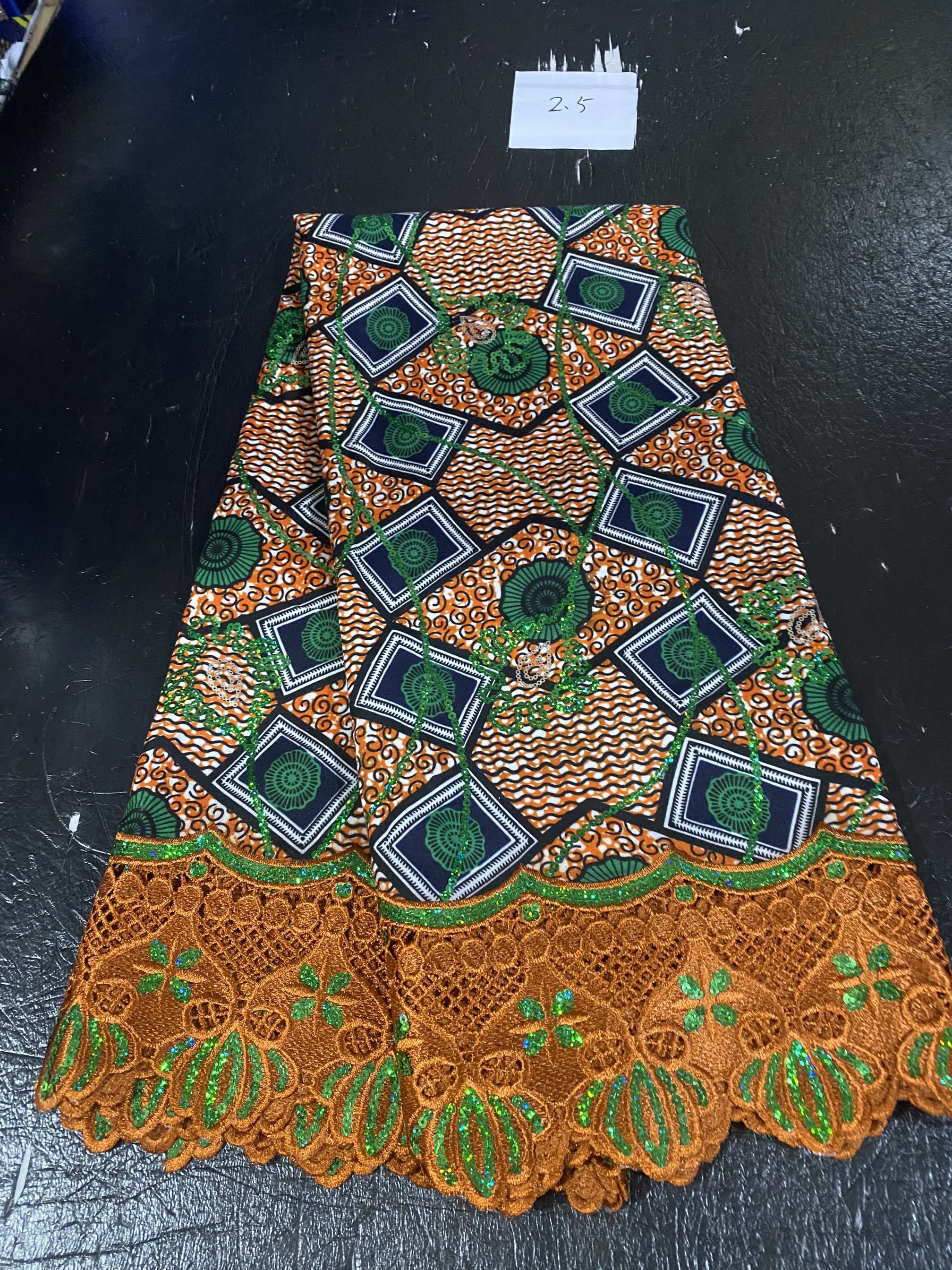 2.5yard African Wax Brocade La – African Ankara Print Bewertung und Preis