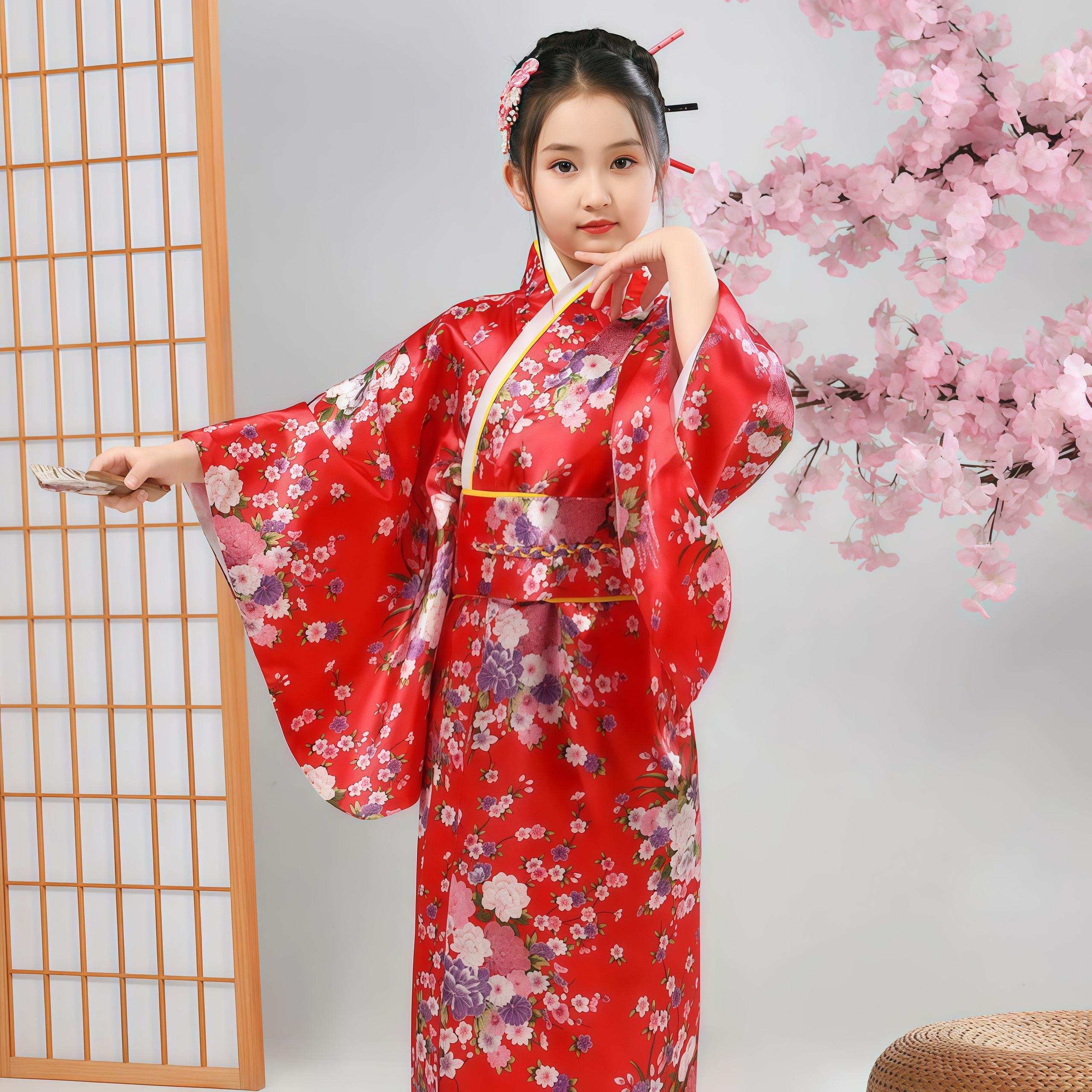 Kids Japanese Kimono Bathrobe  – Haori Japanese Jacket Bewertung und Preis