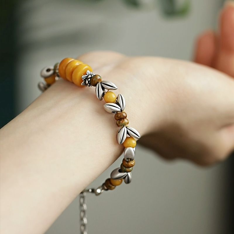 Yellow Disc Round Bead Spacer  – Ethnic Wear Fashion Designer Bewertung und Preis