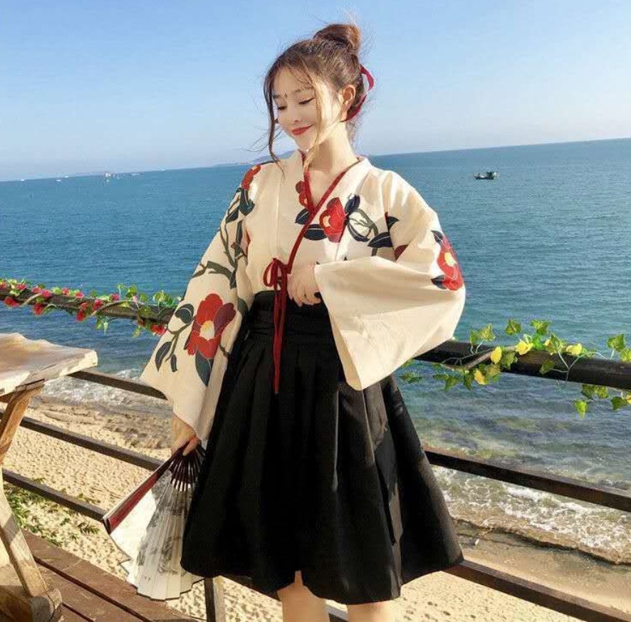 Kimono Sakura Girl Japanese St – Haori Japanese Jacket Bewertung und Preis