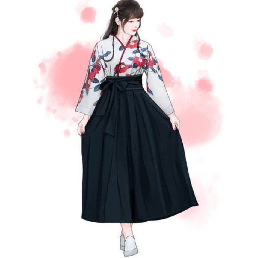 Kimono Sakura Girl Japanese St – Haori Japanese Jacket Bewertung und Preis