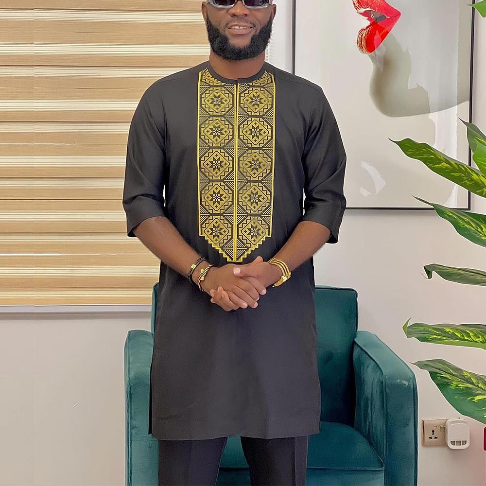 Kaunda Fashion Men's Set Slim  – Dashiki Shirt Men Bewertung und Preis
