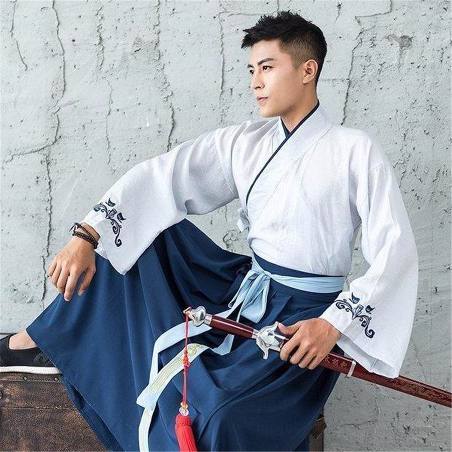 Hanfu Men Chinese Traditional  – Hanbok Modern Set Bewertung und Preis