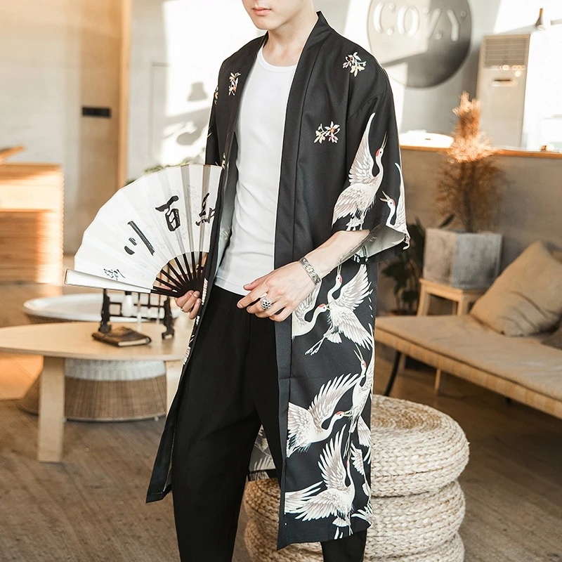 Yukata Haori Men Japanese Kimo – Haori Japanese Jacket Bewertung und Preis