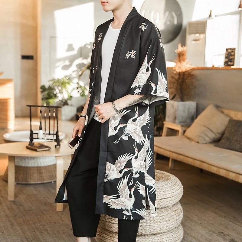 Yukata Haori Men Japanese Kimo – Haori Japanese Jacket Bewertung und Preis