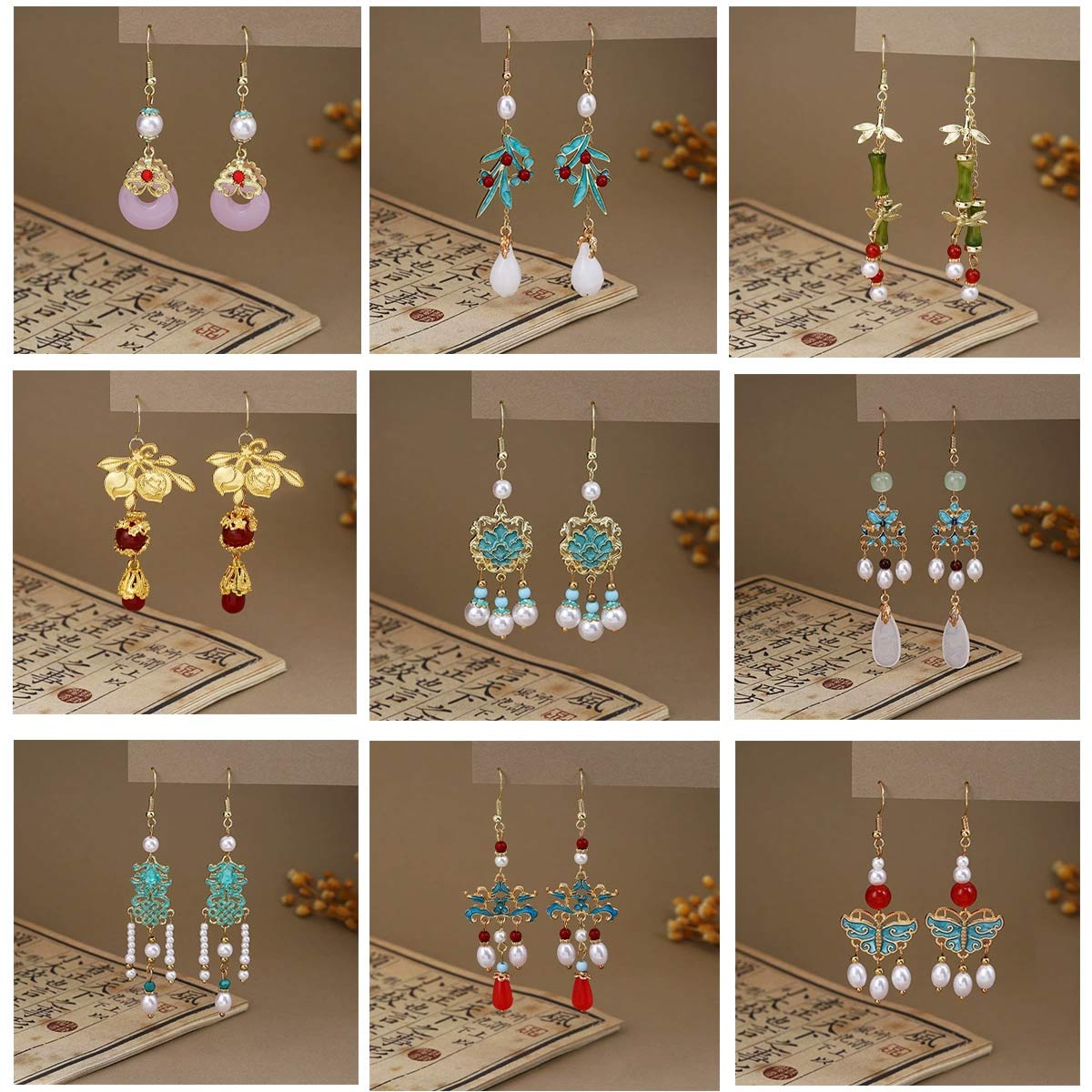 6Pairs New Fashion Woman Earri – Ethnic Chic Fashion Bewertung und Preis