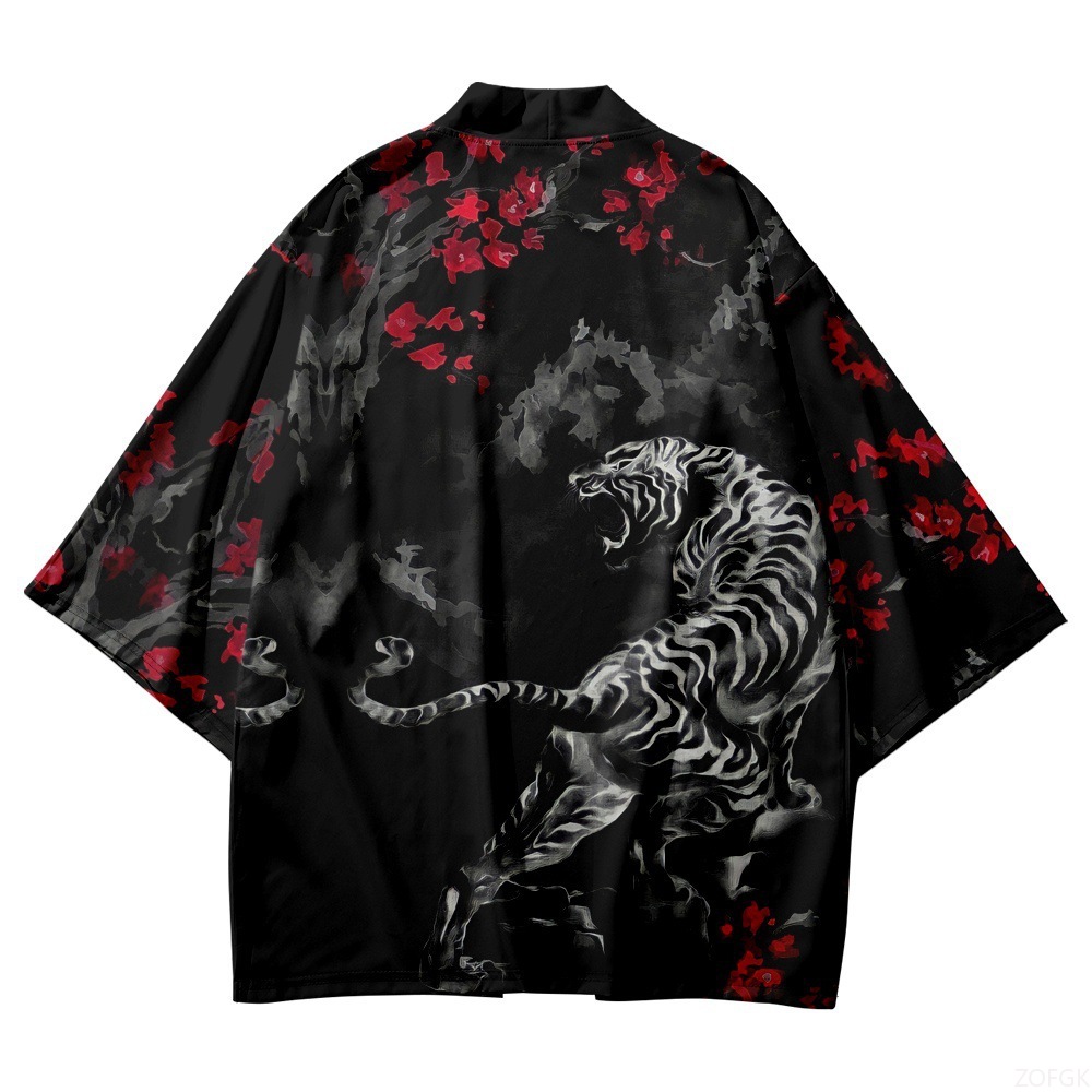 Black Kimono Open Collar Men's – Haori Japanese Jacket Bewertung und Preis