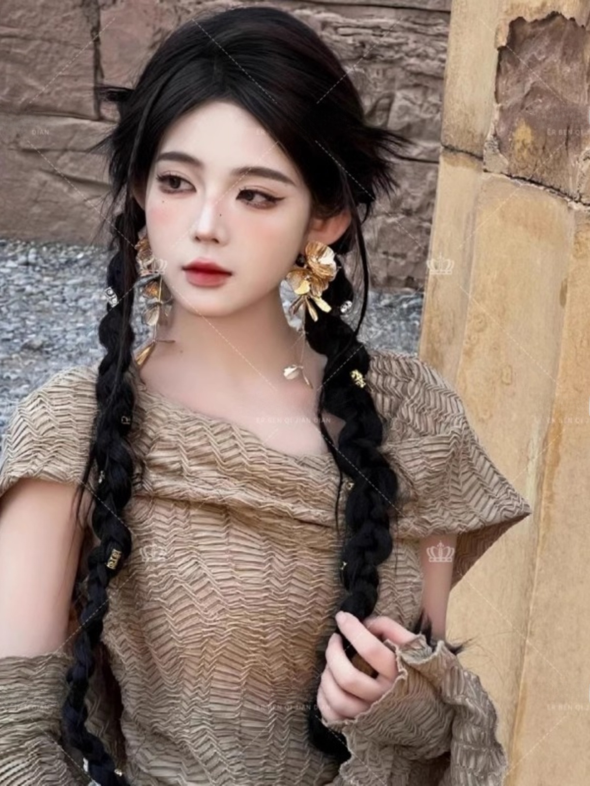 Desert  Themed Long Dress Wome – Ethnic Fashion Style Bewertung und Preis