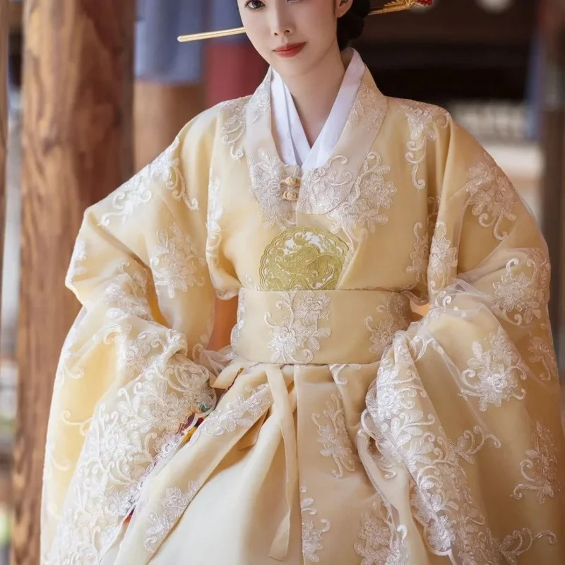 ellow Korean Clothes Women Tra – Hanbok Modern Set Bewertung und Preis