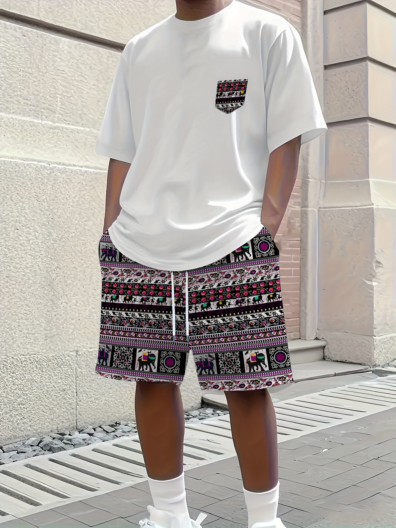 2026 Summer New Men's Short-Sl – Ethnic Fashion Style Bewertung und Preis