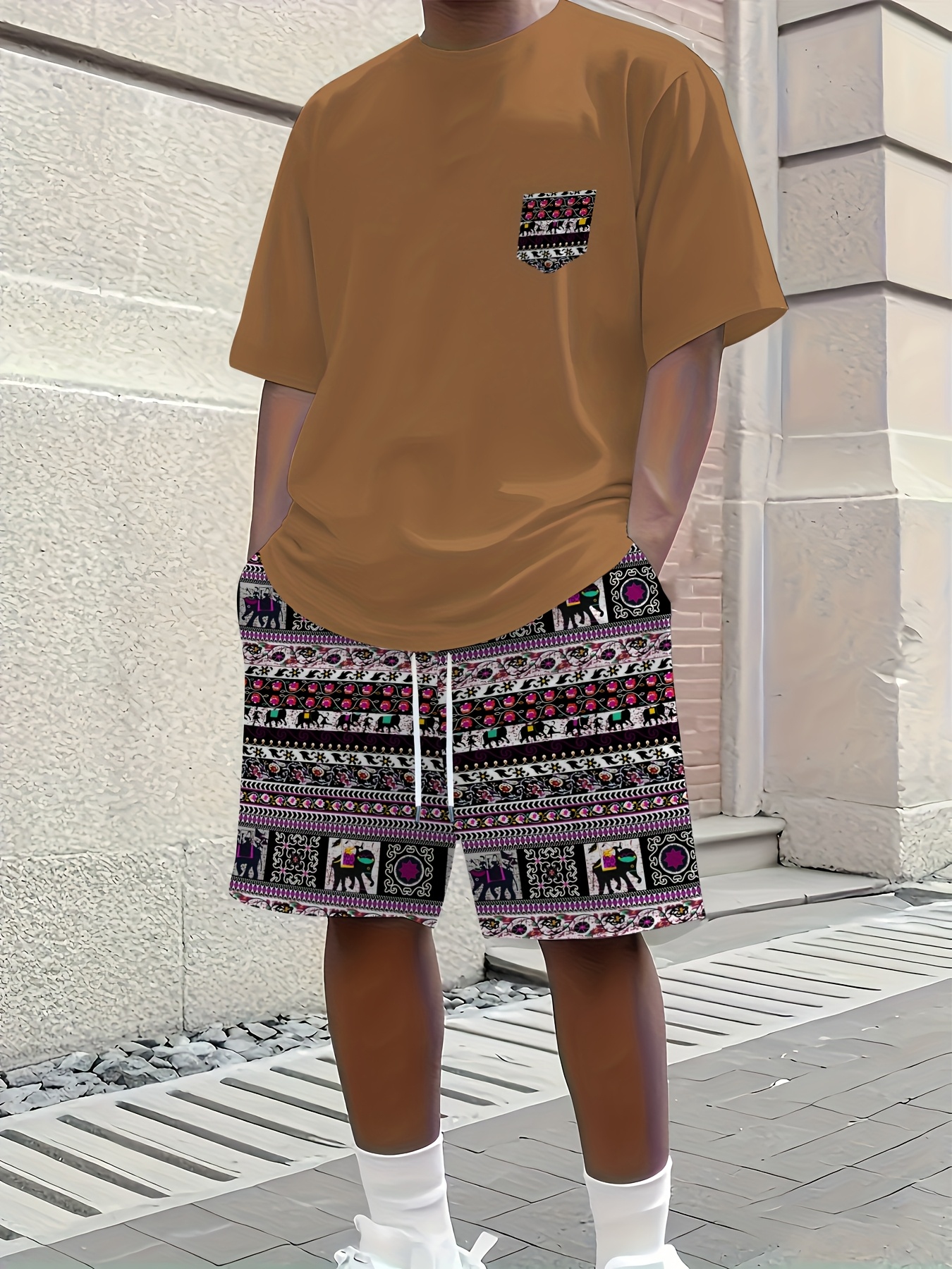 2026 Summer New Men's Short-Sl – Ethnic Fashion Style Bewertung und Preis