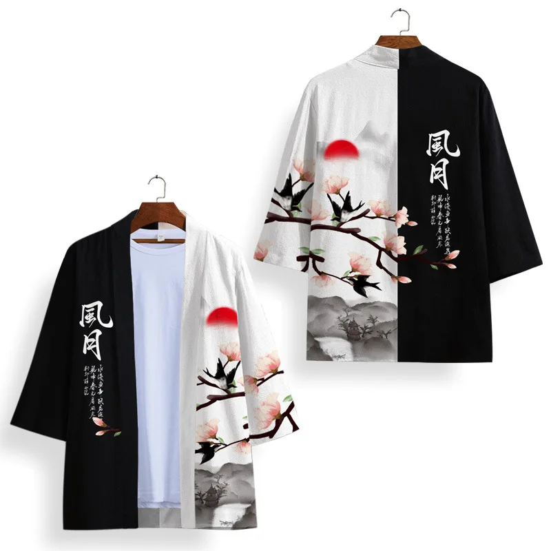 Unisex Black & White Kimono Co – Haori Japanese Jacket Bewertung und Preis
