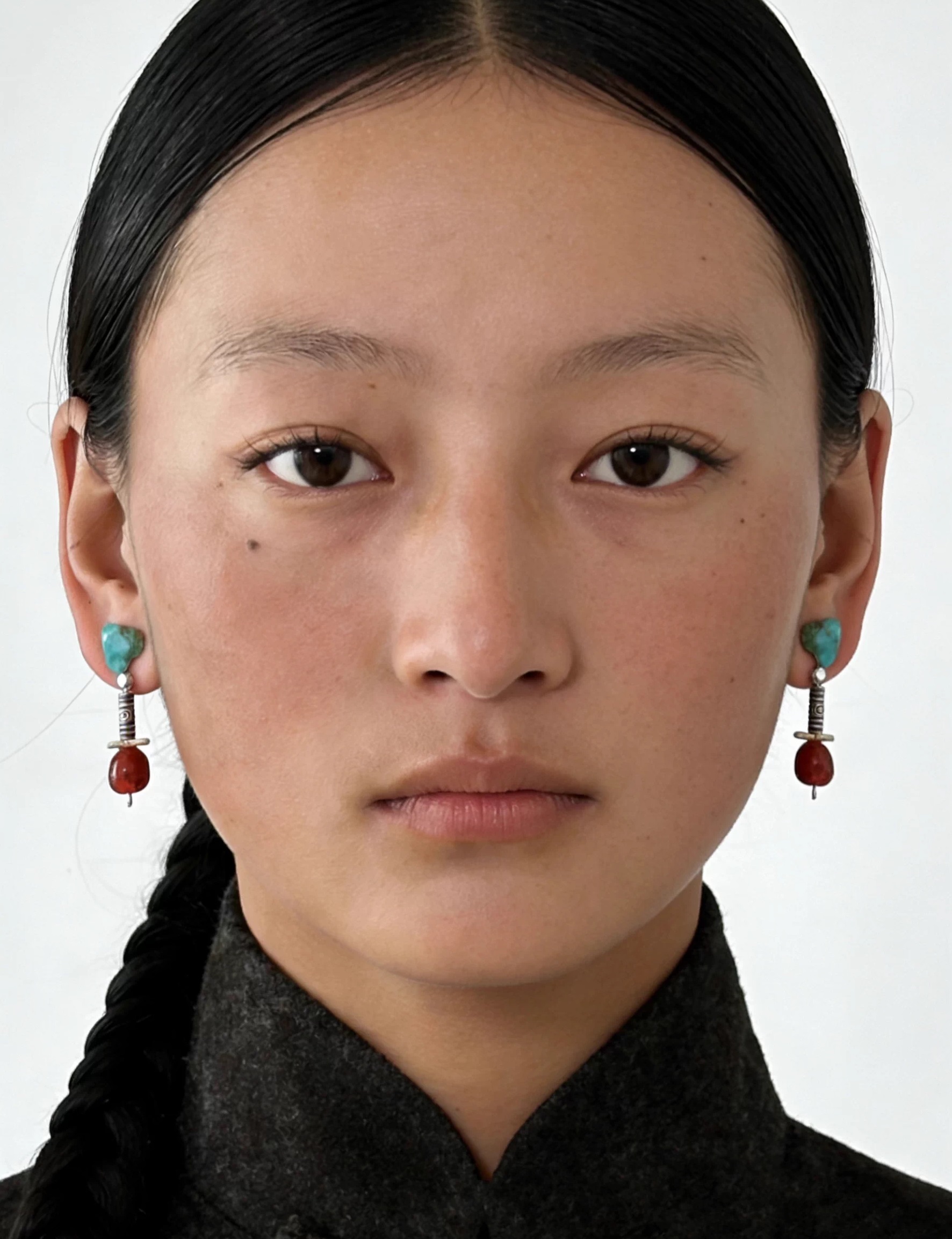 Tibetan Style Front Back Stud  – Ethnic Wear Fashion Designer Bewertung und Preis
