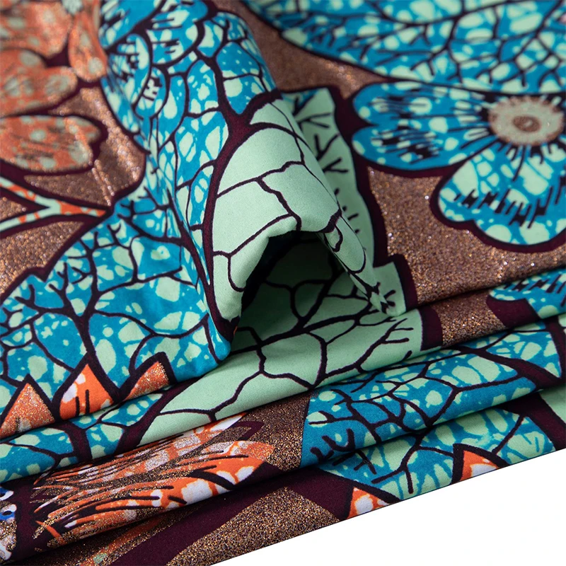 Cotton African Flash Gold Prin – African Ankara Print Bewertung und Preis