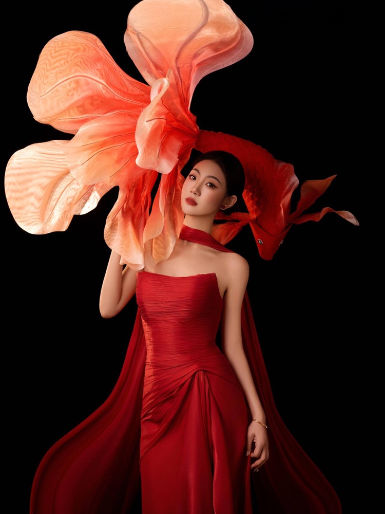 2026 New Year Red Lucky Carp C – Ethnic Fashion Shoot Bewertung und Preis