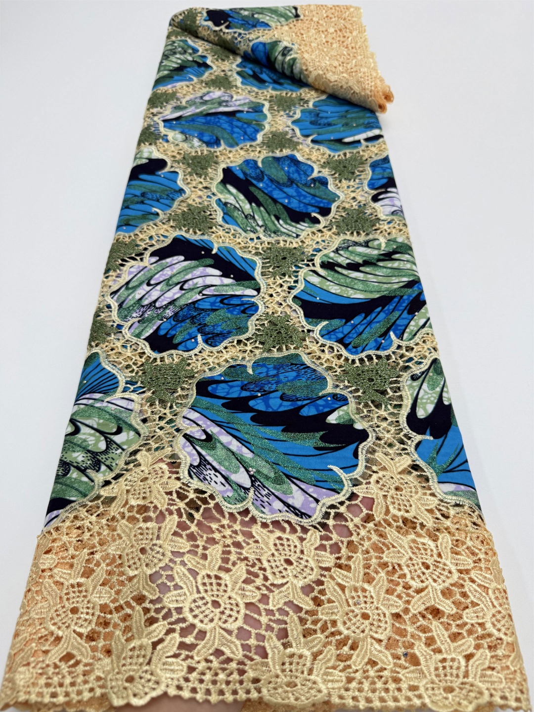Luxury 5Yards African Wax Broc – African Ankara Print Bewertung und Preis