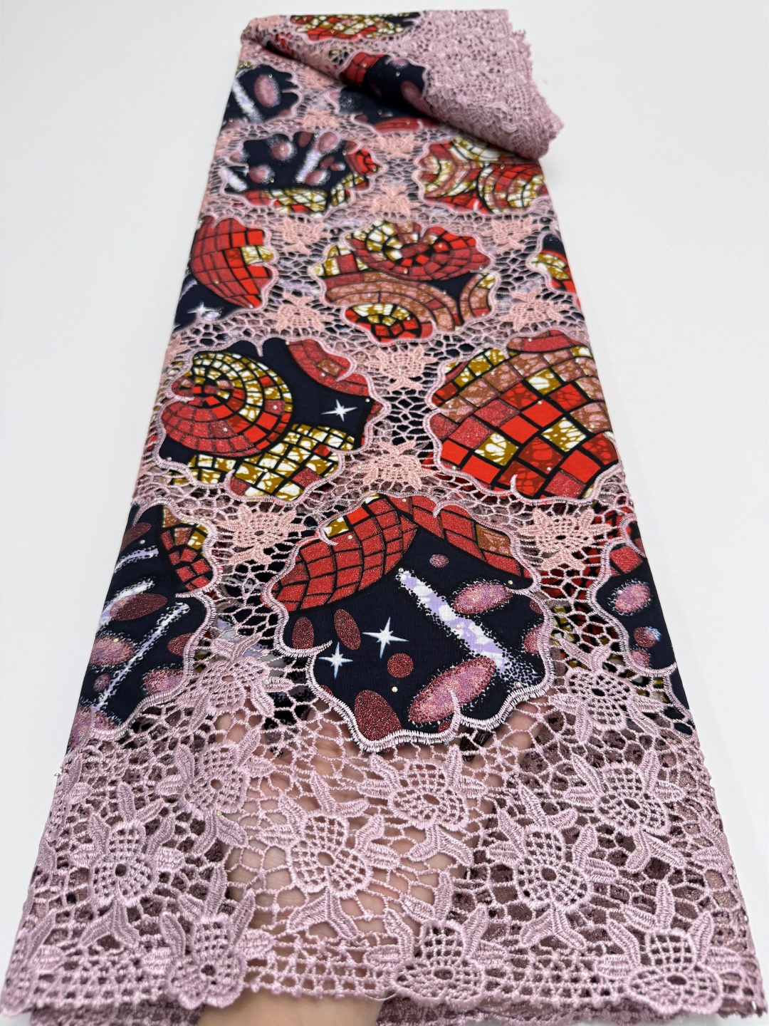 Luxury 5Yards African Wax Broc – African Ankara Print Bewertung und Preis