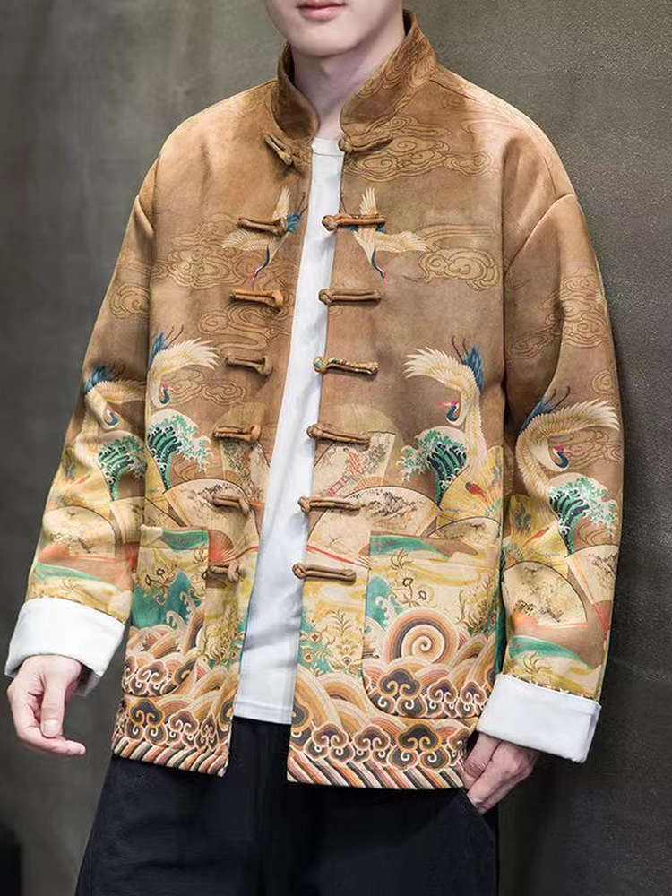 Spring Autumn Men's Youth Chin – Haori Japanese Jacket Bewertung und Preis