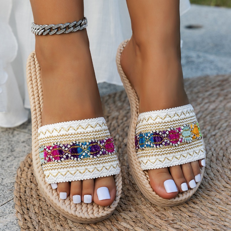 Women Slippers Outdoor Flat De – Ethnic Fashion Designer Bewertung und Preis