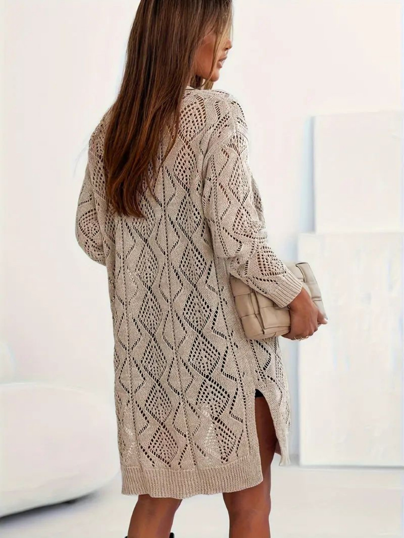 Women's Loose Fit Lace Knit Ca – Ethnic Fashion India Bewertung und Preis