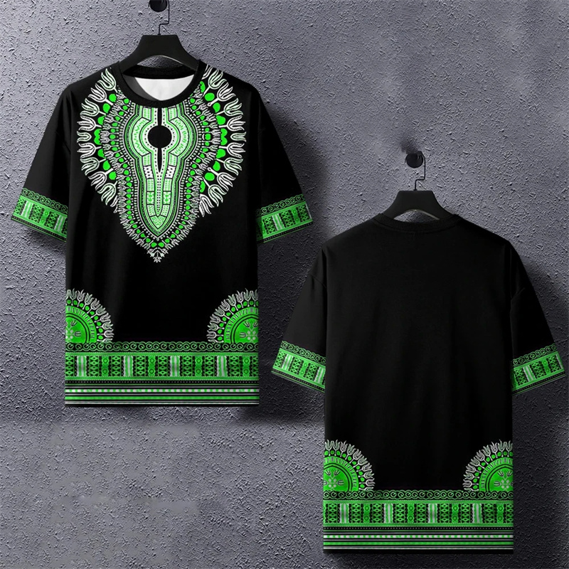 Summer Harajuku 3D Printed Eth – Dashiki Shirt Men Bewertung und Preis