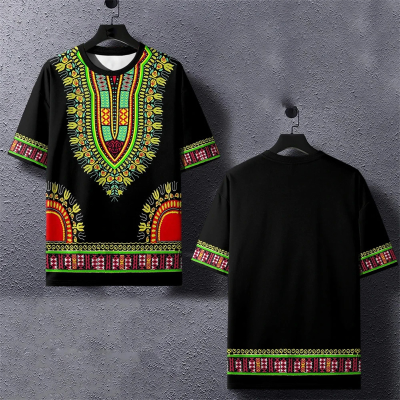 Summer Harajuku 3D Printed Eth – Dashiki Shirt Men Bewertung und Preis