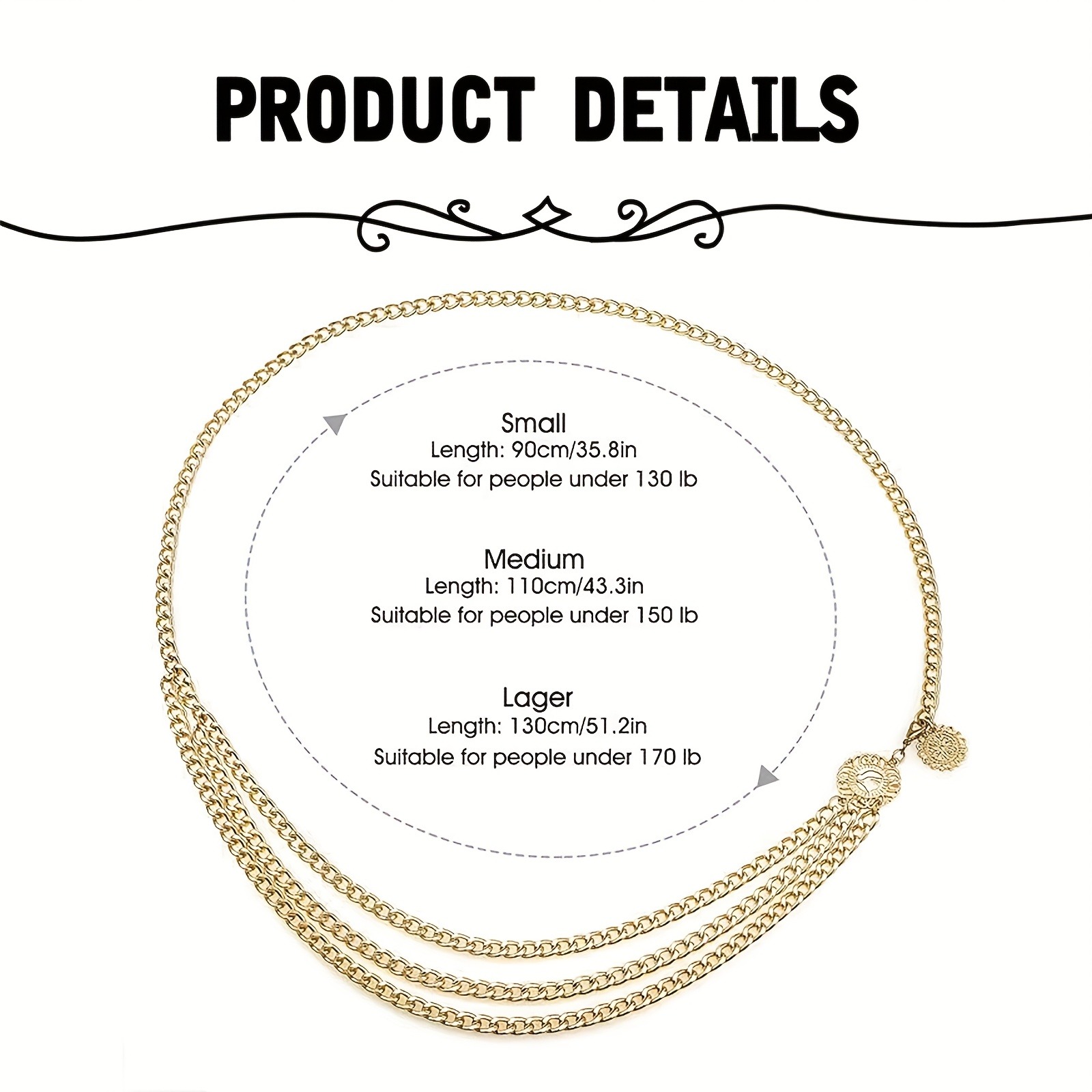 Retro Ethnic Style Body Chain, – Ethnic Fashion Designer Bewertung und Preis
