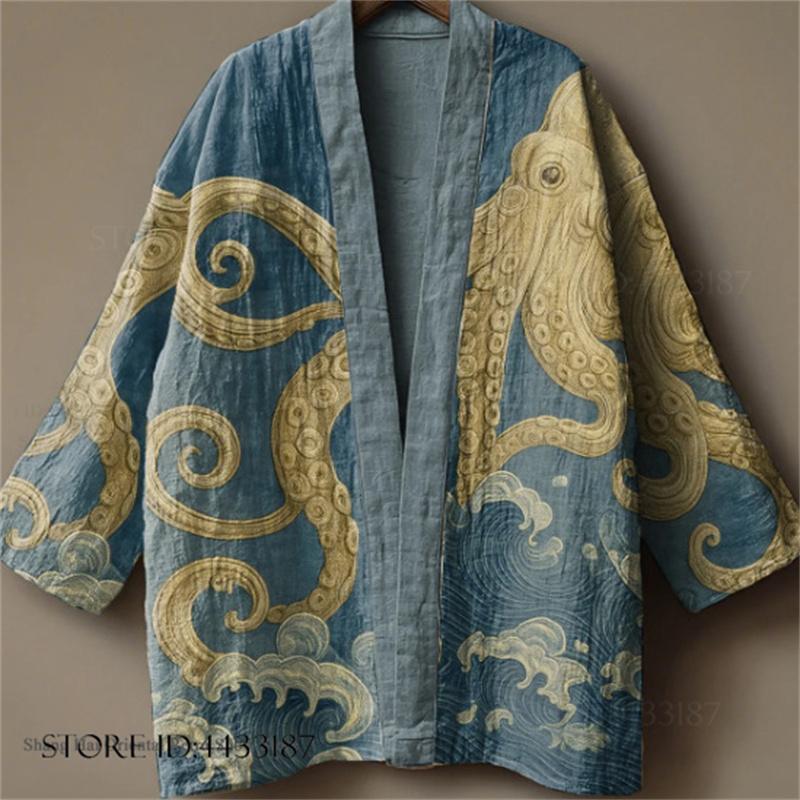 Plus Size 3XL 4XL Men's Kimono – Haori Japanese Jacket Bewertung und Preis