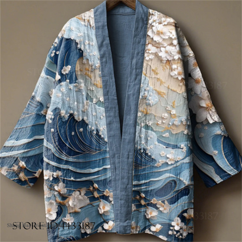 Plus Size 3XL 4XL Men's Kimono – Haori Japanese Jacket Bewertung und Preis