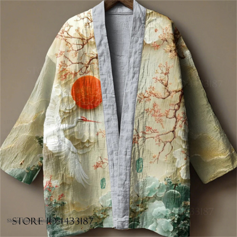 Plus Size 3XL 4XL Men's Kimono – Haori Japanese Jacket Bewertung und Preis