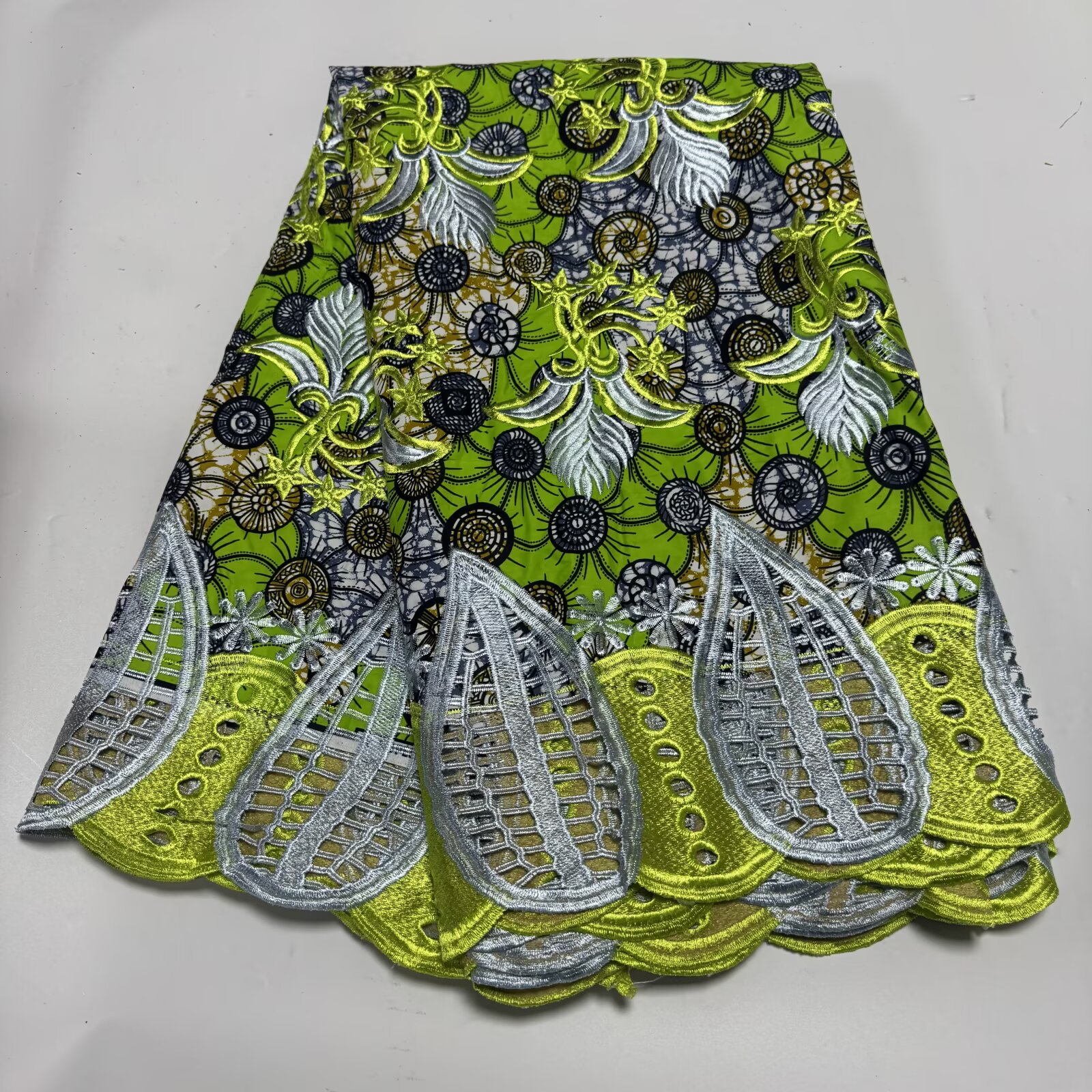 African Wax With Cord Lace, Co – African Ankara Print Bewertung und Preis