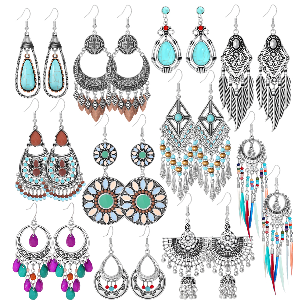 Ethnic Style Dangle Earrings F – Ethnic Chic Fashion Bewertung und Preis